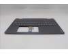Lenovo 5CB1R68013 C-Cover with keyboard, Spanish, Luna Grey, Puresight Logo, FingerPrint, UK