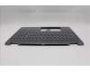Lenovo 5CB1R68061 C-Cover with keyboard, German, Luna Grey, Puresight Logo, Non-FingerPrint, UK