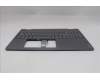 Lenovo 5CB1R68285 C-Cover with keyboard, Belgian, Luna Grey, Puresight Logo, Non-FingerPrint, UK
