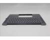 Lenovo 5CB1R68301 C-Cover with keyboard, Russian, Luna Grey, Puresight Logo, US