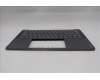 Lenovo 5CB1R68312 C-Cover with keyboard, Nordic, Luna Grey, Puresight Logo, UK