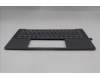 Lenovo 5CB1R68344 C-Cover with keyboard, German, Luna Grey, Non-Puresight Logo, UK