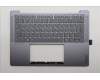Lenovo 5CB1R68351 C-Cover with keyboard, Bulgarian, Luna Grey, Non-Puresight Logo, UK