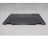 Lenovo 5CB1R71031 C-Cover with keyboard, Portuguese, Luna Grey, Backlight, UK