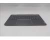 Lenovo 5CB1R71040 C-Cover with keyboard, Switzerland, Luna Grey, Backlight, UK