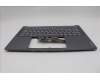 Lenovo 5CB1R71140 C-Cover with keyboard, Switzerland, Luna Grey, UK