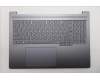Lenovo 5CB1R91615 C-Cover with keyboard, US English Euro, Luna Grey, UMA, US