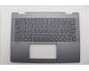 Lenovo 5CB1S01187 C-Cover with keyboard, Greek, Luna Grey, Backlight, Non-FingerPrint, US