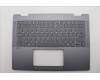 Lenovo 5CB1S02765 C-Cover with keyboard, Switzerland, Luna Grey, Backlight, Non-FingerPrint, UK