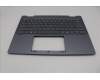 Lenovo 5CB1S02767 C-Cover with keyboard, US English Euro, Luna Grey, Backlight, Non-FingerPrint, US