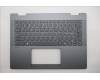 Lenovo 5CB1S02817 C-Cover with keyboard, Nordic, Luna Grey, Non-FingerPrint, UK