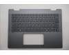 Lenovo 5CB1S02827 C-Cover with keyboard, US English Euro, Luna Grey, Non-FingerPrint, US