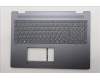Lenovo 5CB1S05094 C-Cover with keyboard, Belgian, Luna Grey, Backlight, Non-FingerPrint, UK