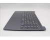 Lenovo 5CB1S05176 C-Cover with keyboard, English, Luna Grey, Backlight, FingerPrint, US