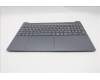 Lenovo 5CB1S05186 C-Cover with keyboard, Italian, Luna Grey, Backlight, FingerPrint, UK