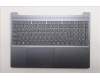 Lenovo 5CB1S05783 C-Cover with keyboard, Spanish, Luna Grey, Backlight, FingerPrint, UK
