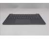 Lenovo 5CB1S11855 C-Cover with keyboard, Belgian, Luna Grey, Backlight, UK