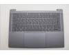 Lenovo 5CB1S11863 C-Cover with keyboard, German, Luna Grey, Backlight, UK