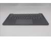 Lenovo 5CB1S11876 C-Cover with keyboard, Spanish, Luna Grey, Backlight, UK