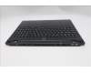 Lenovo 5CB1S24065 C-Cover with keyboard, Icelandic, Eclipse Black, RGB Backlight, Anodizing Sandblasting, UK