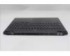Lenovo 5CB1S24074 C-Cover with keyboard, Spanish, Eclipse Black, RGB Backlight, Anodizing Sandblasting, UK