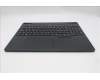 Lenovo 5CB1S24175 C-Cover with keyboard, Switzerland, Eclipse Black, White Backlight, Anodizing Sandblasting, UK