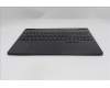 Lenovo 5CB1S24179 C-Cover with keyboard, UK English, Eclipse Black, White Backlight, Anodizing Sandblasting, UK