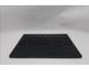 Lenovo 5CB1S31074 C-Cover with keyboard, Italian, Eclipse Black, White Backlight, Painting, UK