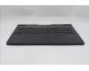 Lenovo 5CB1S31119 C-Cover with keyboard, Italian, Eclipse Black, White Backlight, UK