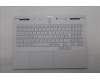 Lenovo 5CB1S50742 C-Cover with keyboard, Hungarian, Glacier white, UK