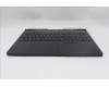 Lenovo 5CB1S57440 C-Cover with keyboard, Bulgarian, Eclipse Black, White Backlight, UK