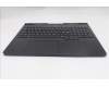Lenovo 5CB1S57457 C-Cover with keyboard, Nordic, Eclipse Black, White Backlight, UK
