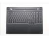 Lenovo 5CB1S76607 C-Cover with keyboard, Nordic, Eclipse Black, White Backlight, Anodizing Sandblasting, UK