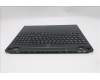 Lenovo 5CB1S76607 C-Cover with keyboard, Nordic, Eclipse Black, White Backlight, Anodizing Sandblasting, UK