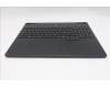 Lenovo 5CB1S76663 C-Cover with keyboard, Italian, Eclipse Black, White Backlight, Painting, UK