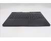 Lenovo 5CB1S76678 C-Cover with keyboard, Arabic, Eclipse Black, White Backlight, US