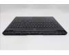 Lenovo 5CB1S76678 C-Cover with keyboard, Arabic, Eclipse Black, White Backlight, US