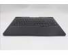 Lenovo 5CB1S76686 C-Cover with keyboard, UK English, Eclipse Black, White Backlight, UK