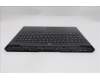 Lenovo 5CB1S76694 C-Cover with keyboard, Italian, Eclipse Black, White Backlight, UK