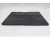 Lenovo 5CB1S76703 C-Cover with keyboard, Switzerland, Eclipse Black, White Backlight, UK