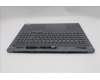 Lenovo 5CB1S82727 C-Cover with keyboard, Czech Slovakian, Luna Grey, Non-FingerPrint, UK