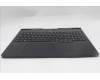 Lenovo 5CB1S87233 C-Cover with keyboard, Belgian, Eclipse Black, White Backlight