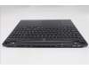 Lenovo 5CB1S89903 C-Cover with keyboard, Belgian, Eclipse Black, White Backlight, Anodizing Sandblasting
