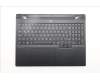 Lenovo 5CB1S89912 C-Cover with keyboard, German, Eclipse Black, White Backlight, Anodizing Sandblasting, UK