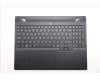 Lenovo 5CB1S89925 C-Cover with keyboard, Spanish, Eclipse Black, White Backlight, Anodizing Sandblasting, UK