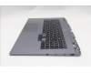 Lenovo 5CB1S90378 C-Cover with keyboard, English, Luna Grey, White Backlight
