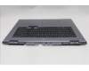 Lenovo 5CB1S90395 C-Cover with keyboard, French, Luna Grey, White Backlight, US