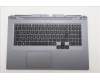 Lenovo 5CB1S90396 C-Cover with keyboard, German, Luna Grey, White Backlight, UK