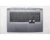 Lenovo 5CB1S90402 C-Cover with keyboard, Switzerland, Luna Grey, White Backlight, UK