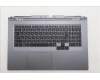 Lenovo 5CB1S90414 C-Cover with keyboard, Arabic, Luna Grey, RGB Backlight, US